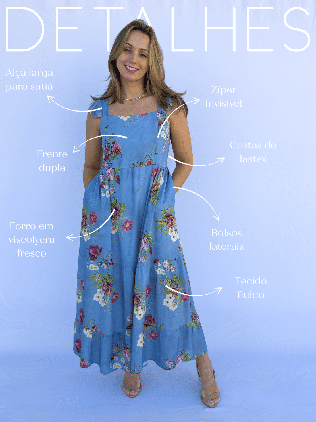 Vestido de amamentação - Helena Vestido de amamentação - Helena