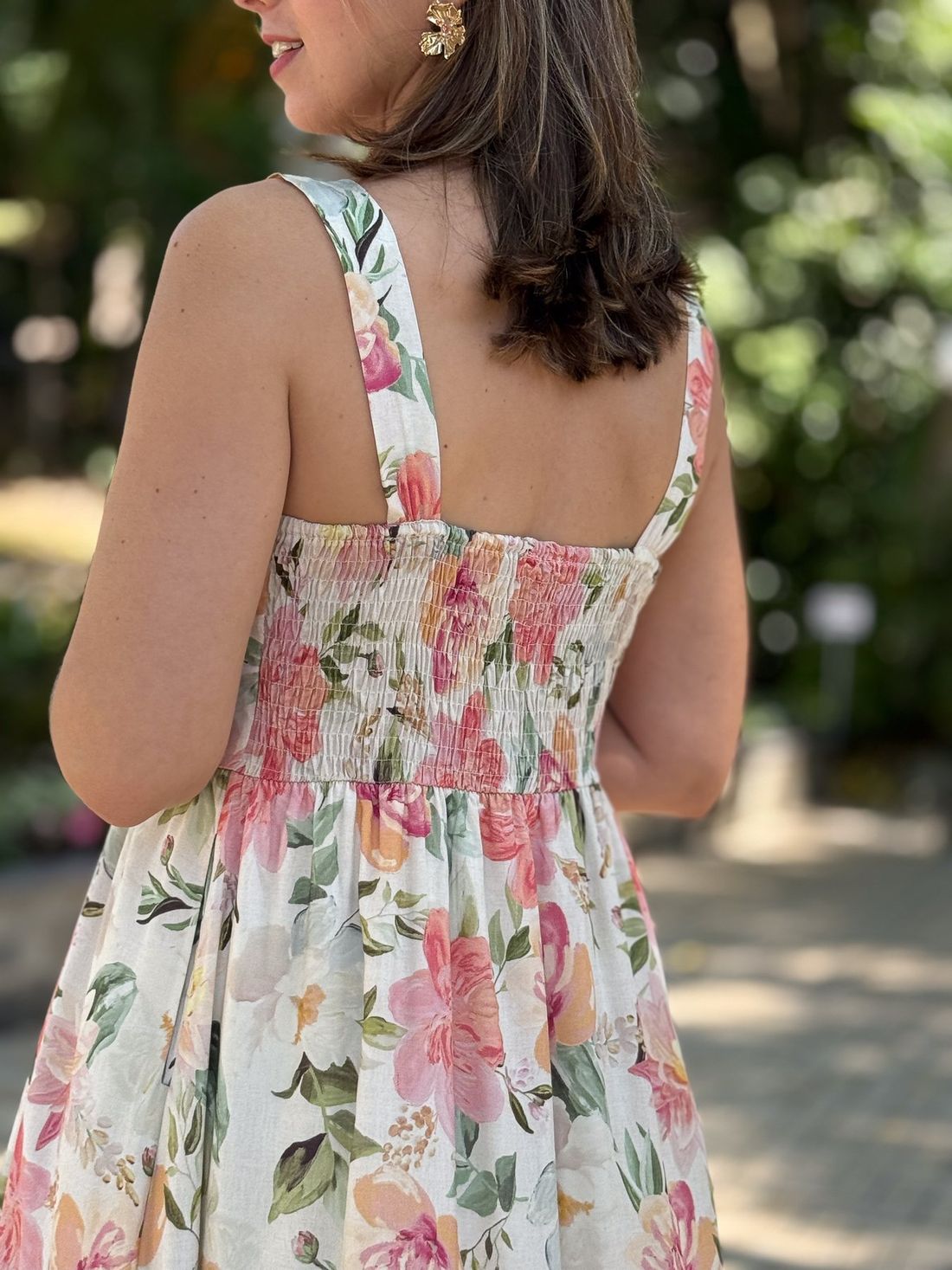 Vestido de amamentação - Jardim Vestido de amamentação - Jardim