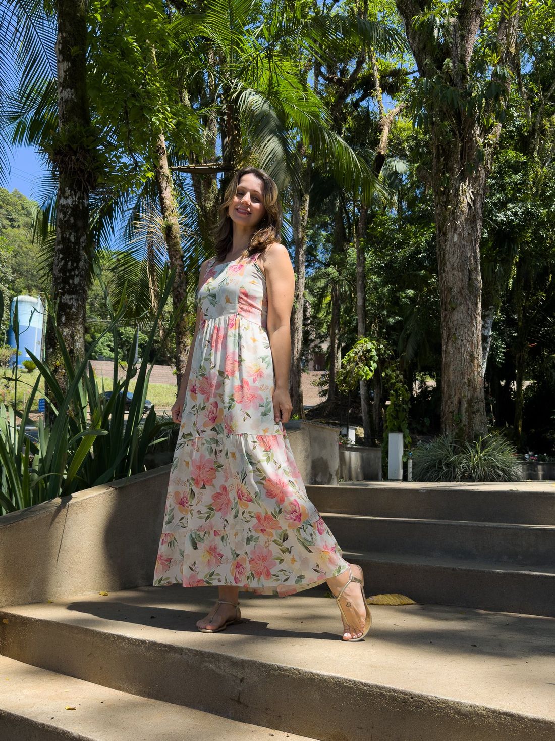 Vestido de amamentação - Jardim Vestido de amamentação - Jardim