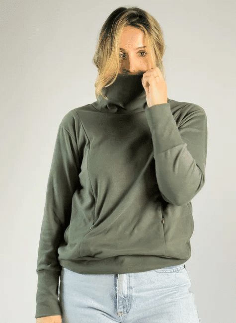 Blusa de amamentação Alice - Verde Blusa de amamentação Alice - Verde