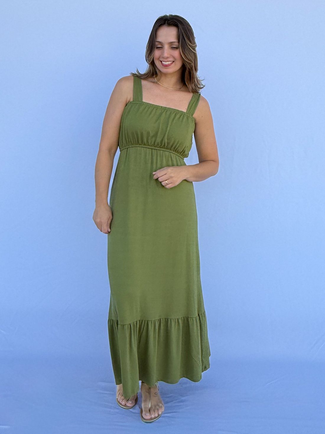 Vestido de Amamentação Lorena - Verde Vestido de Amamentação Lorena - Verde