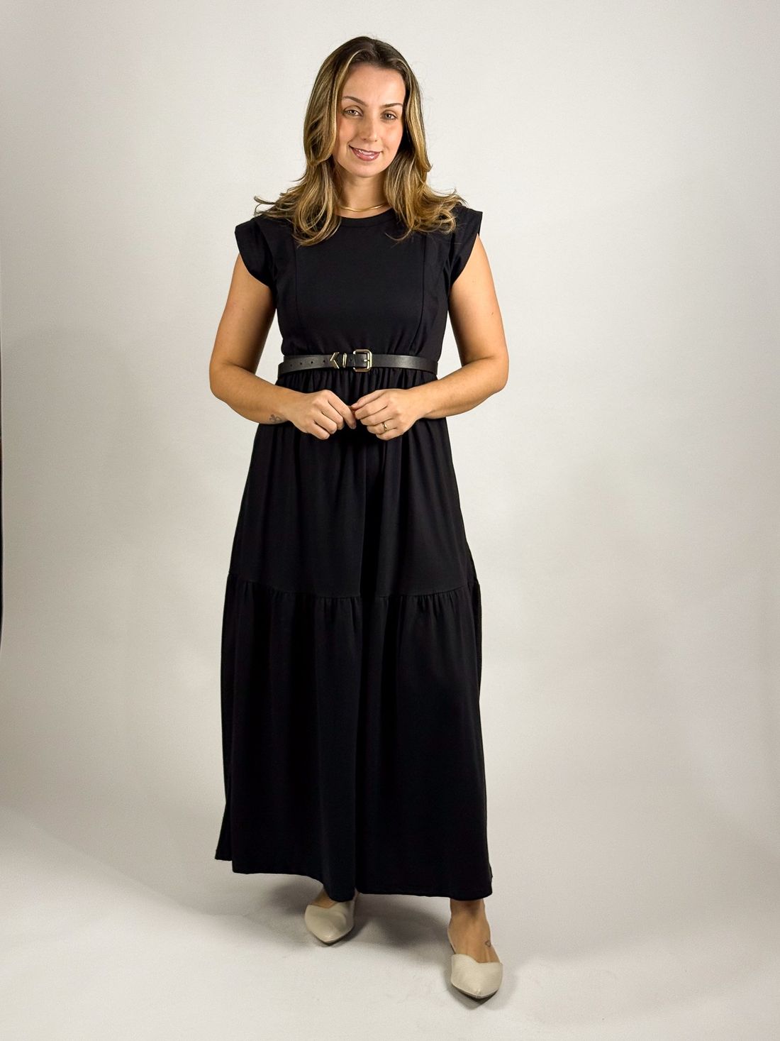 Vestido de amamentação Muscle tee - Preto Vestido de amamentação Muscle tee - Preto