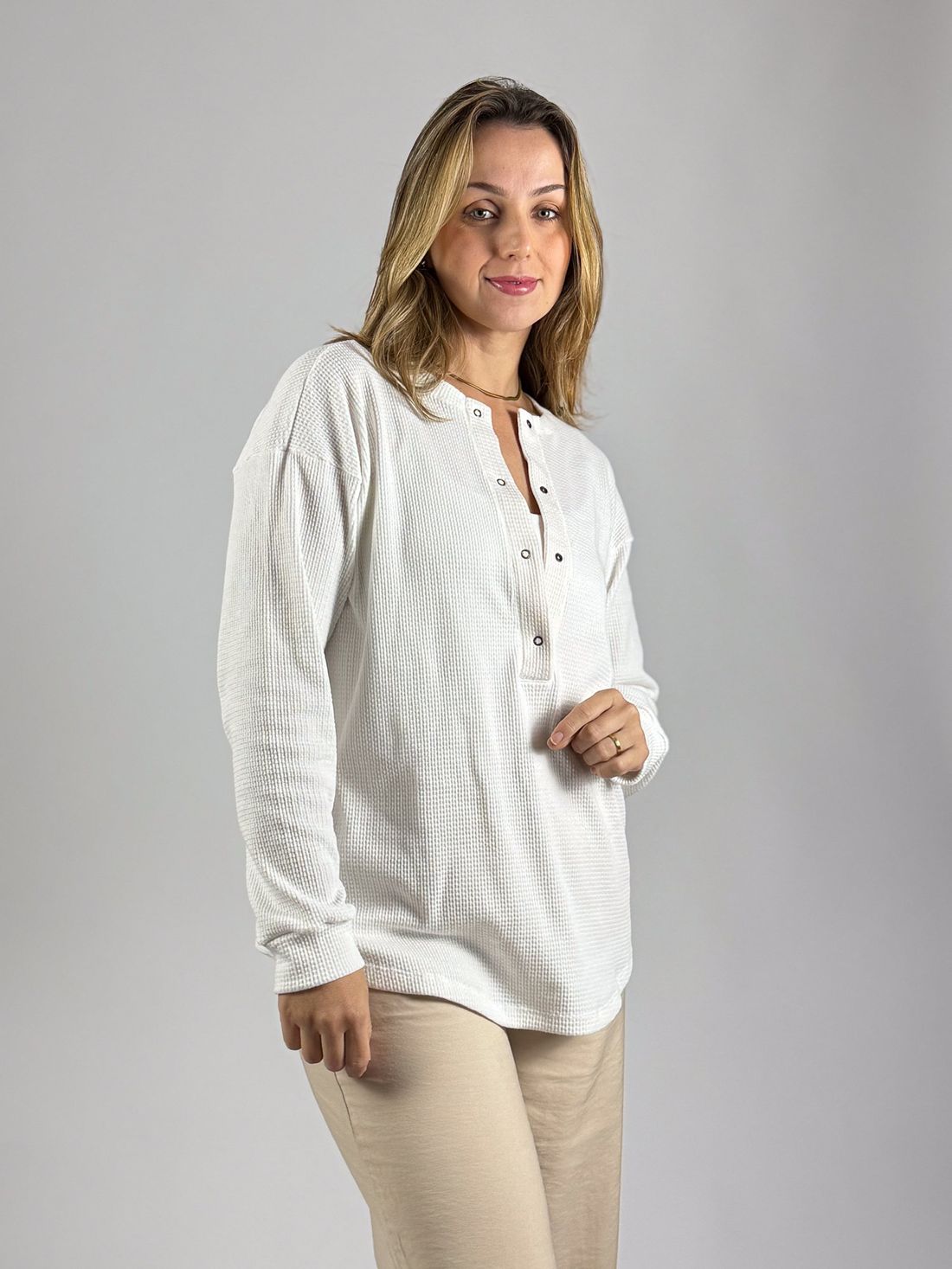 Blusa de amamentação Catarina - Off white Blusa de amamentação Catarina - Off white