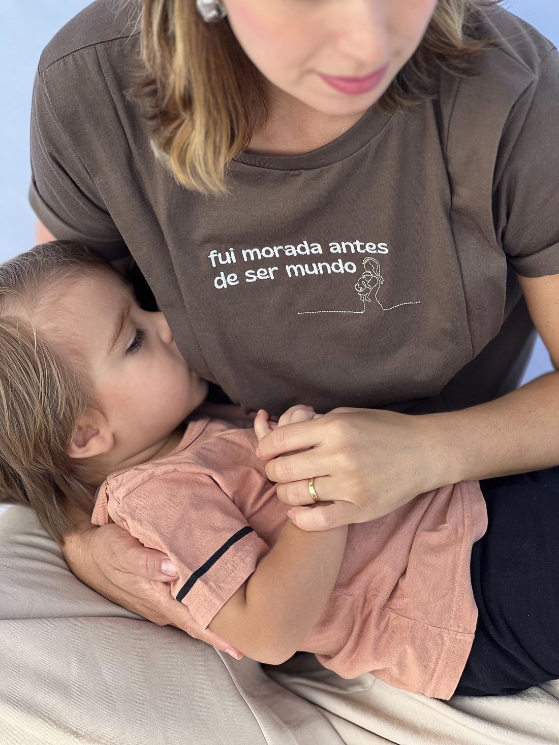 Camiseta de amamentação - Morada Camiseta de amamentação - Morada