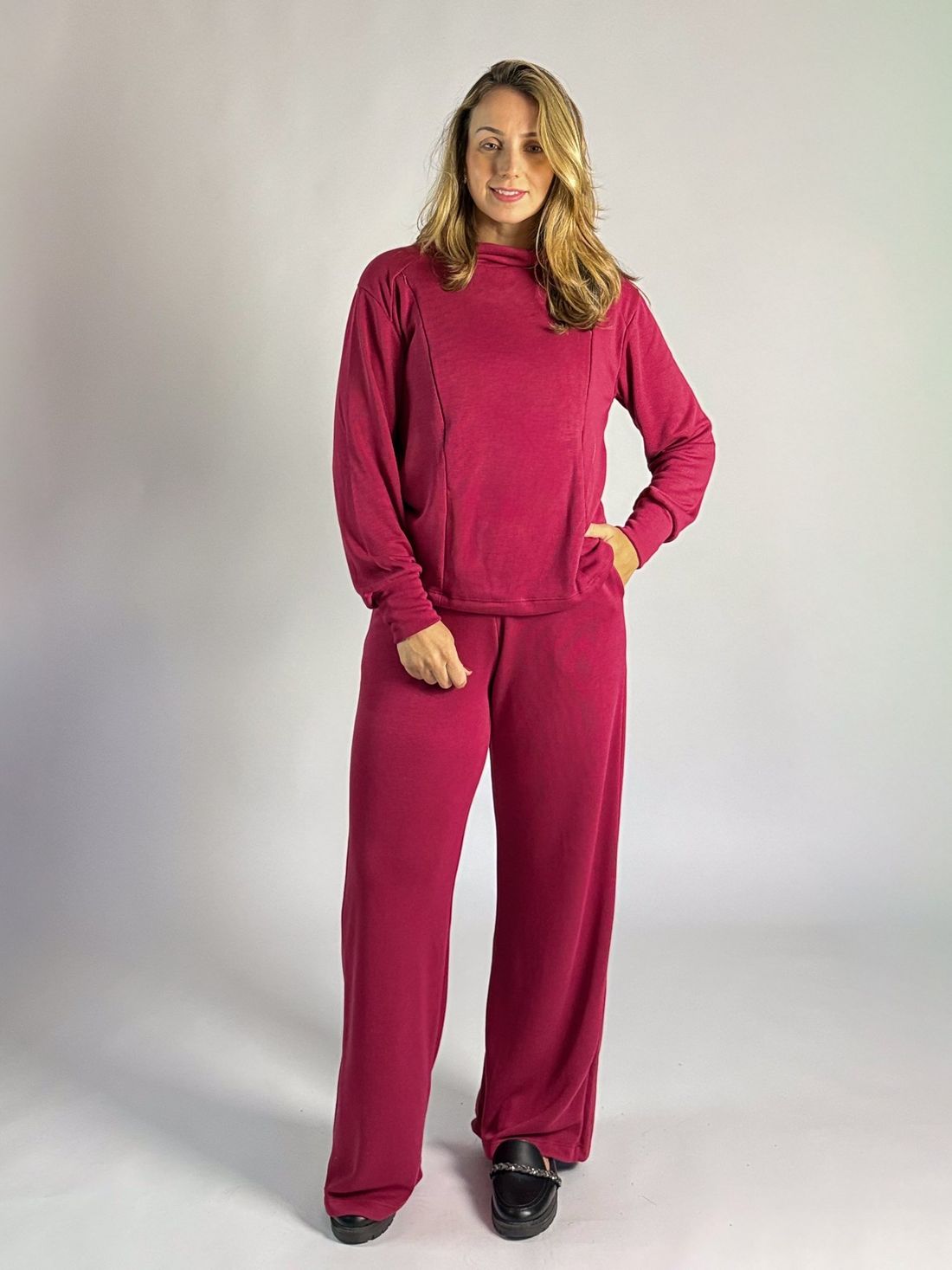 Conjunto amamentação Isadora - Bordô Conjunto amamentação Isadora - Bordô