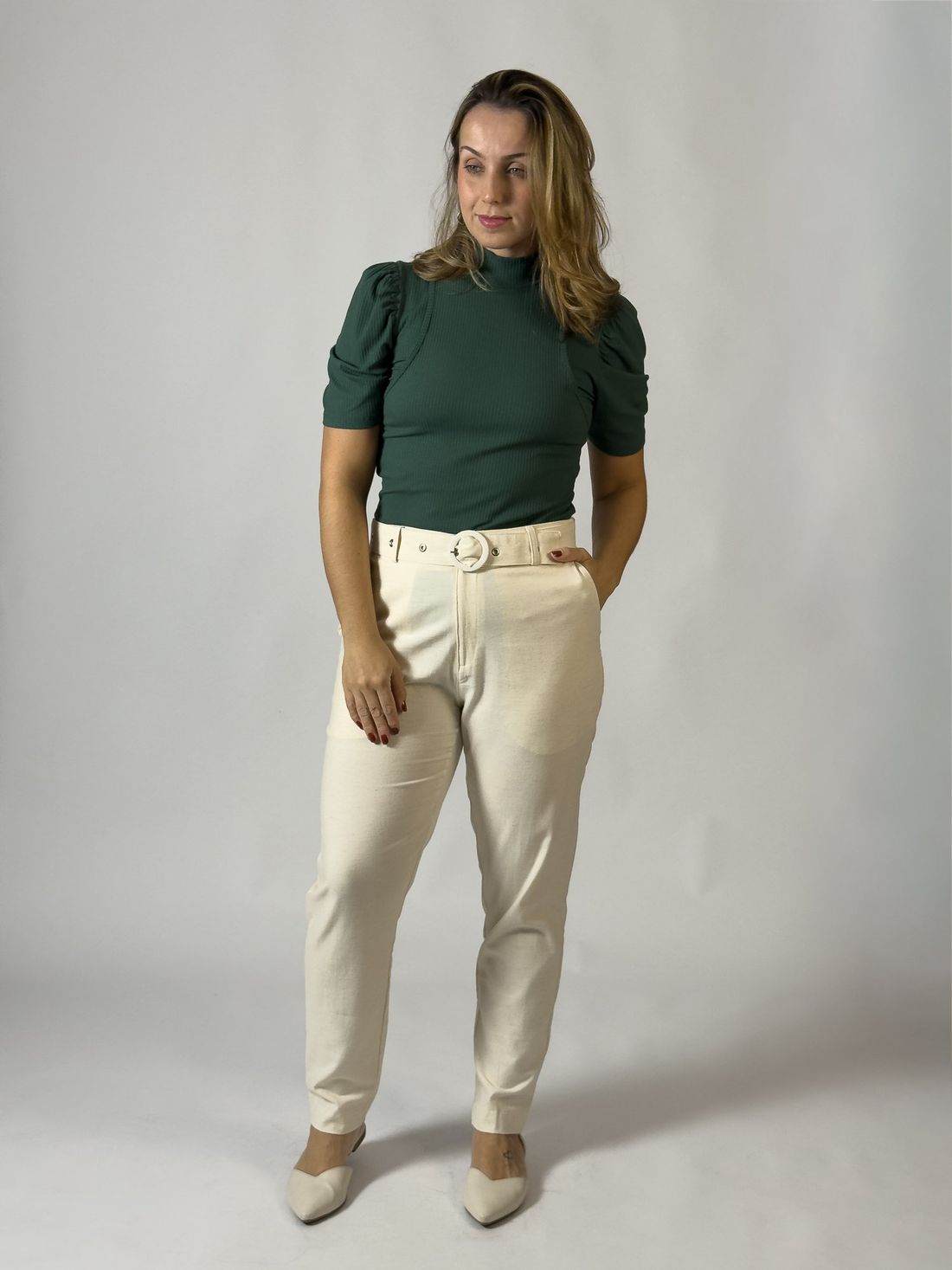 Blusa de amamentação Amélie - Verde Blusa de amamentação Amélie - Verde