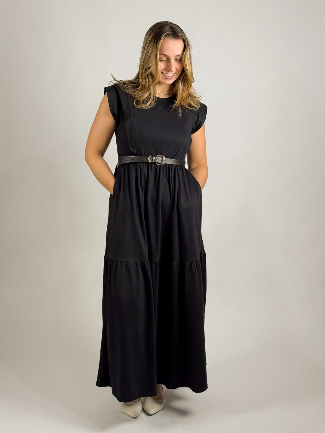 Vestido de amamentação Muscle tee - Preto Vestido de amamentação Muscle tee - Preto