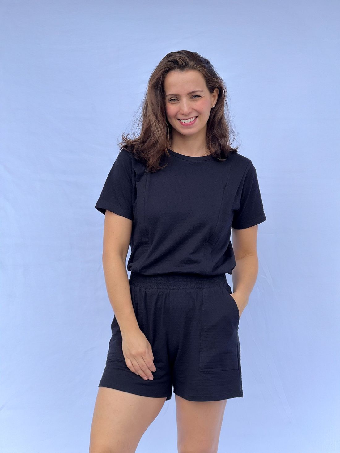 Conjunto amamentação verão - Preto Conjunto amamentação verão - Preto