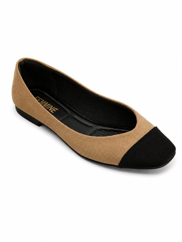 Sapatilha Bailarina Cap Toe Tata Nude/Preta Sapatilha Bailarina Cap Toe Tata Nude/Preta