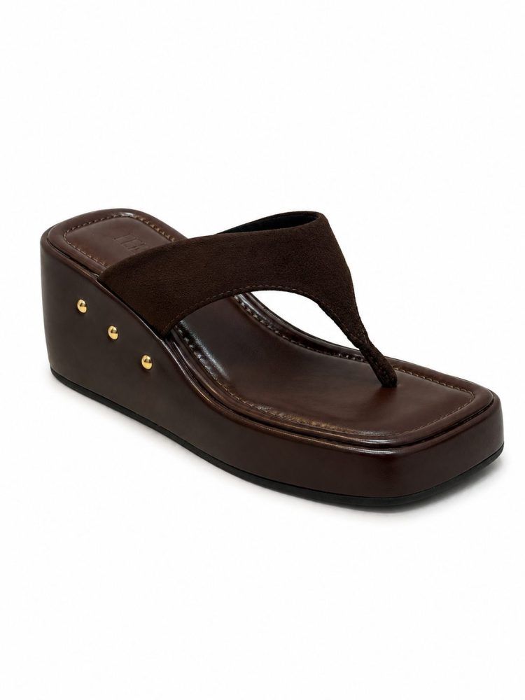 Tamanco Plataforma Flip Flop Malu Marrom Tamanco Plataforma Flip Flop Malu Marrom