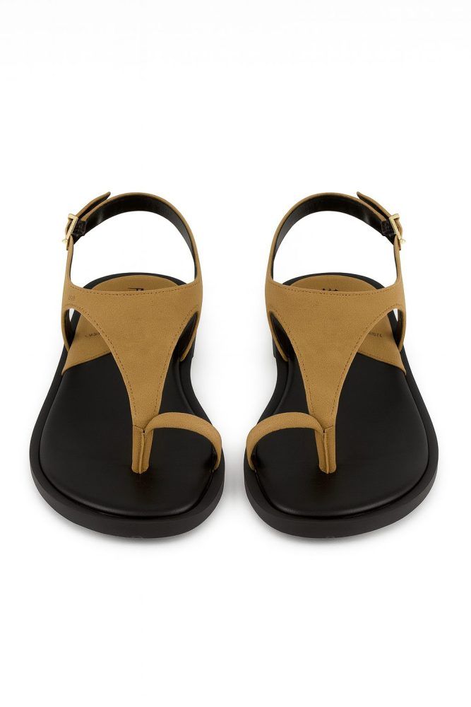 Sandália Rasteira Flat Camurça Confortável Zara Sandália Rasteira Flat Camurça Confortável Zara