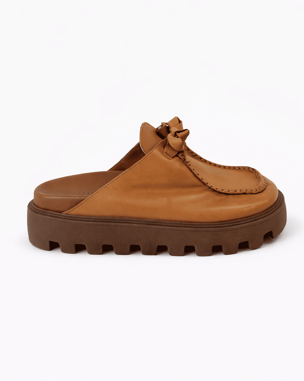 Clog Feminino Couro Original Ella Caramelo Clog Feminino Couro Original Ella Caramelo