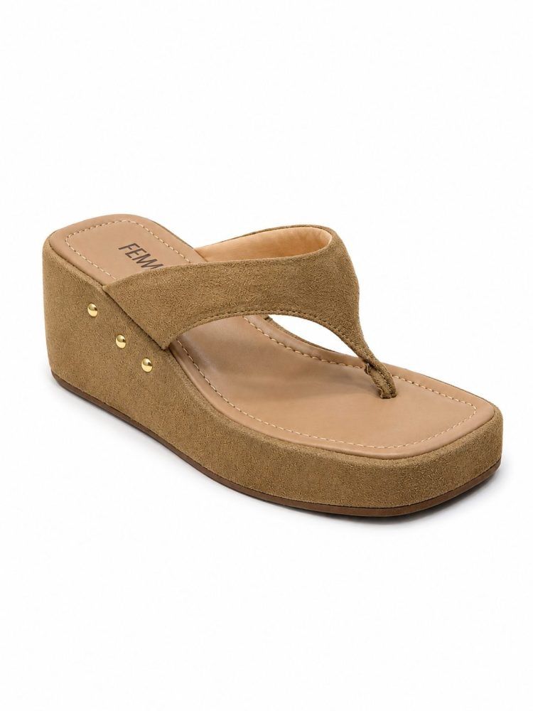 Tamanco Plataforma Flip Flop Malu Nude Tamanco Plataforma Flip Flop Malu Nude