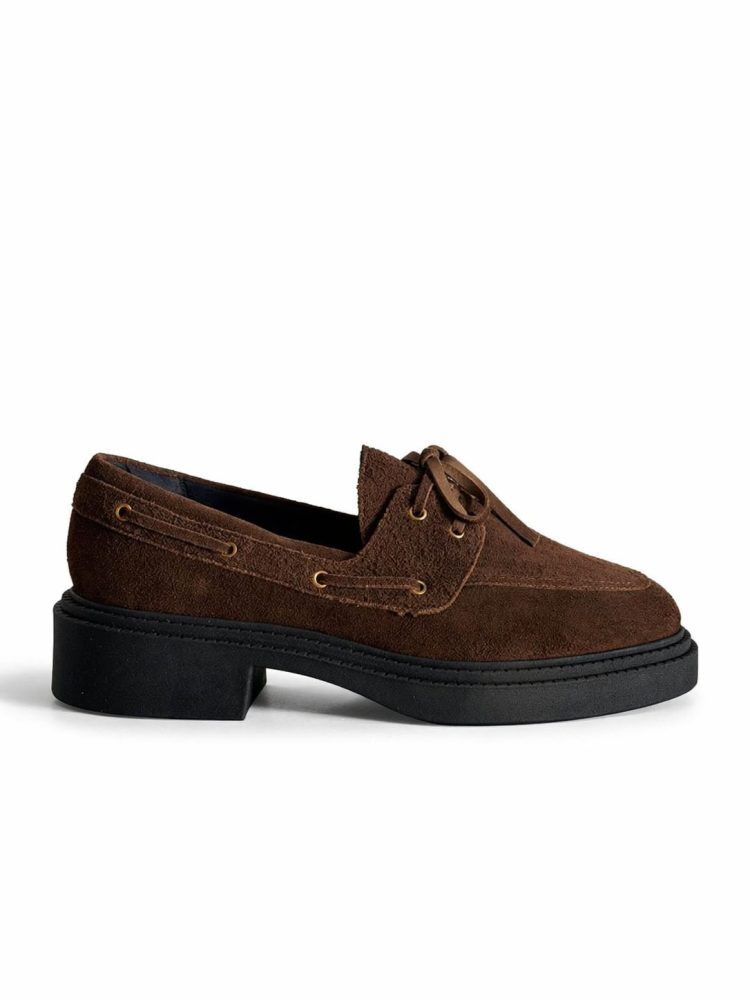 Mocassim Couro Camurça Original Marrom Hilary Mocassim Couro Camurça Original Marrom Hilary