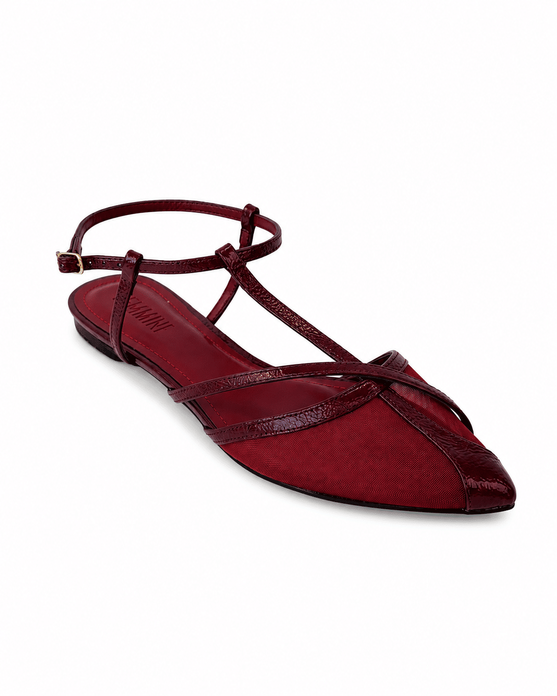 Sapatilha Slingback em Tela Rihanna Marsala Sapatilha Slingback em Tela Rihanna Marsala
