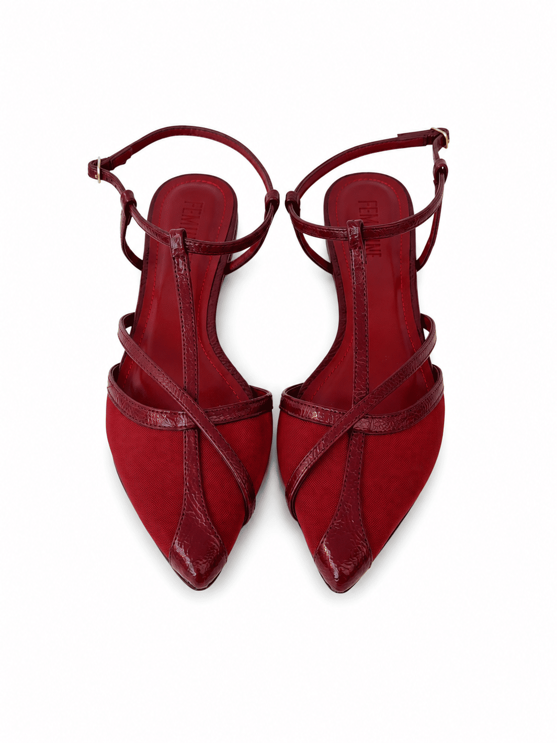 Sapatilha Slingback em Tela Rihanna Marsala Sapatilha Slingback em Tela Rihanna Marsala