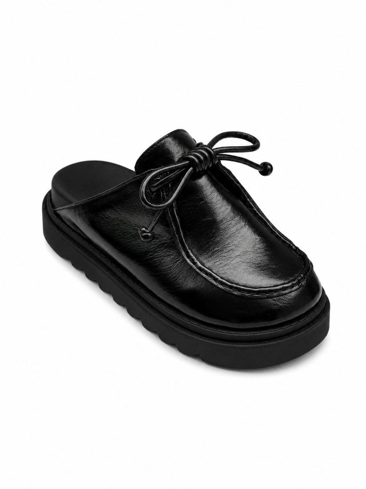 Clog couro legítimo LOWE PRETO Clog couro legítimo LOWE PRETO