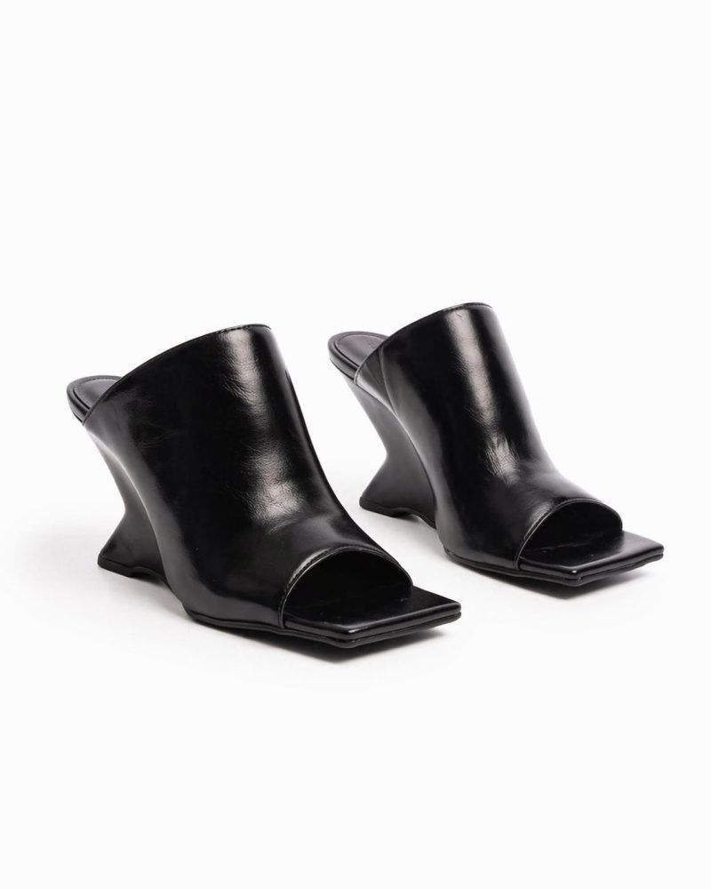 Tamanco Feminino Salto Anabela Napa Preto Bianca Tamanco Feminino Salto Anabela Napa Preto Bianca