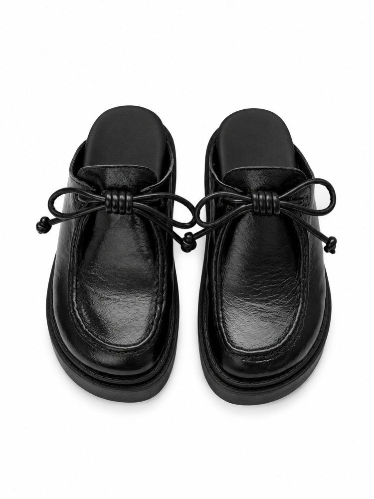 Clog couro legítimo LOWE PRETO Clog couro legítimo LOWE PRETO