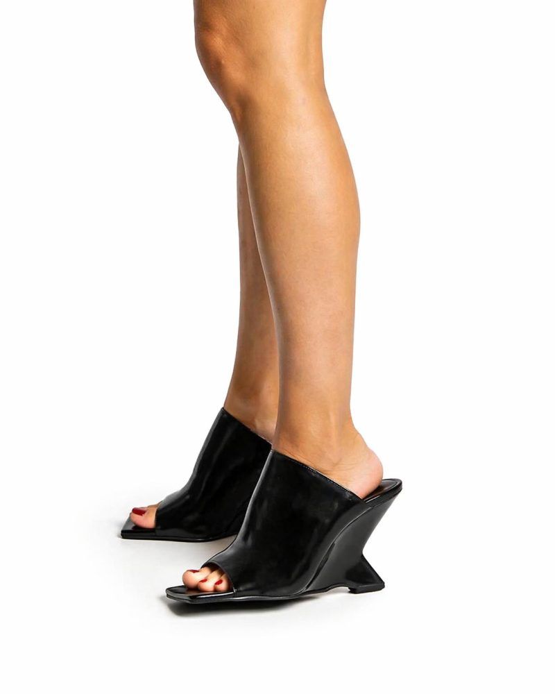 Tamanco Feminino Salto Anabela Napa Preto Bianca Tamanco Feminino Salto Anabela Napa Preto Bianca