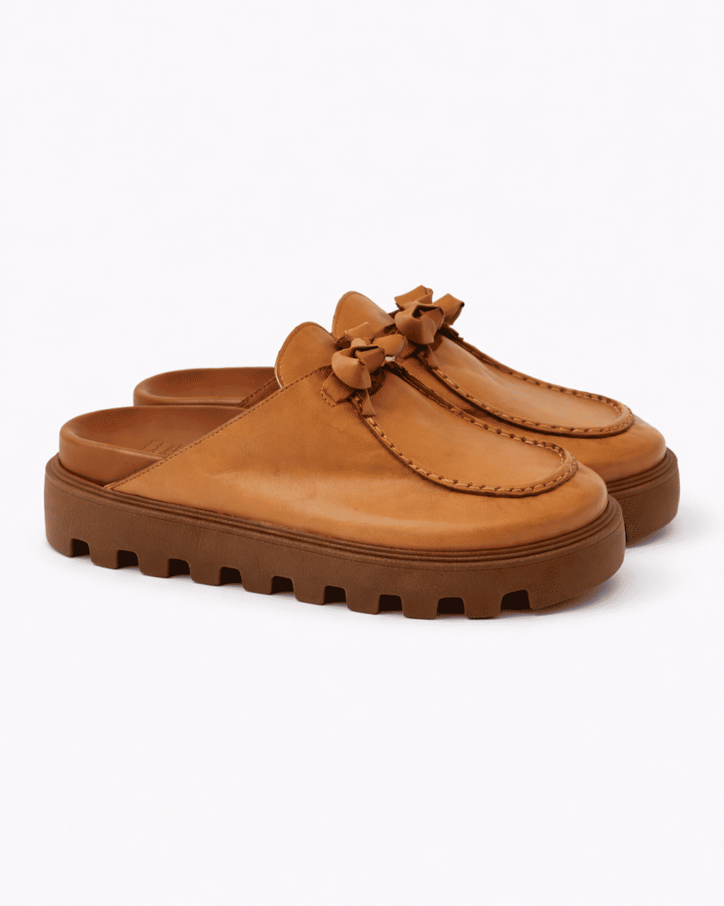 Clog Feminino Couro Original Ella Caramelo Clog Feminino Couro Original Ella Caramelo
