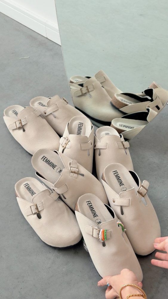 Clog Couro Legítimo Arizona Off White Clog Couro Legítimo Arizona Off White