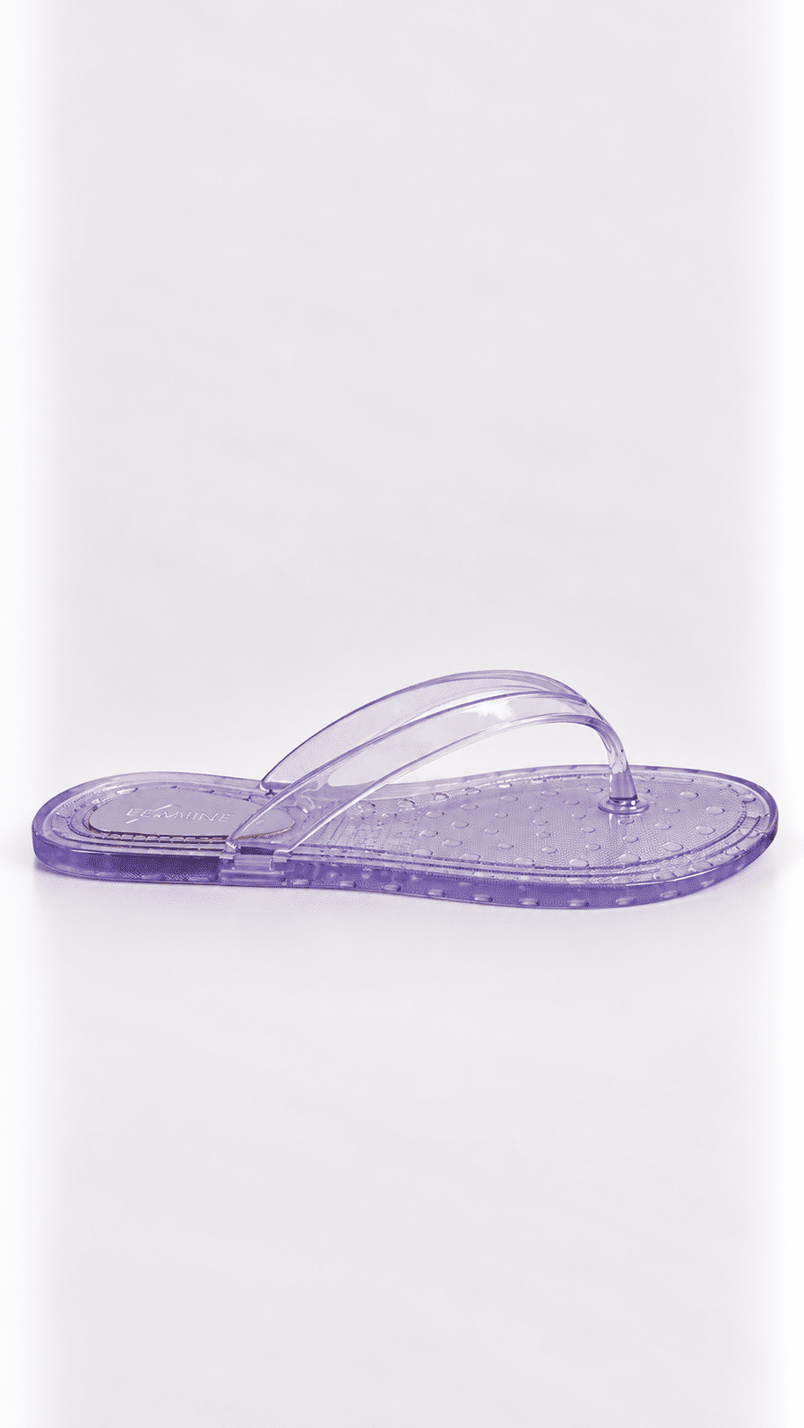 Rasteira Dedos Jelly Transparente Isis Cristal