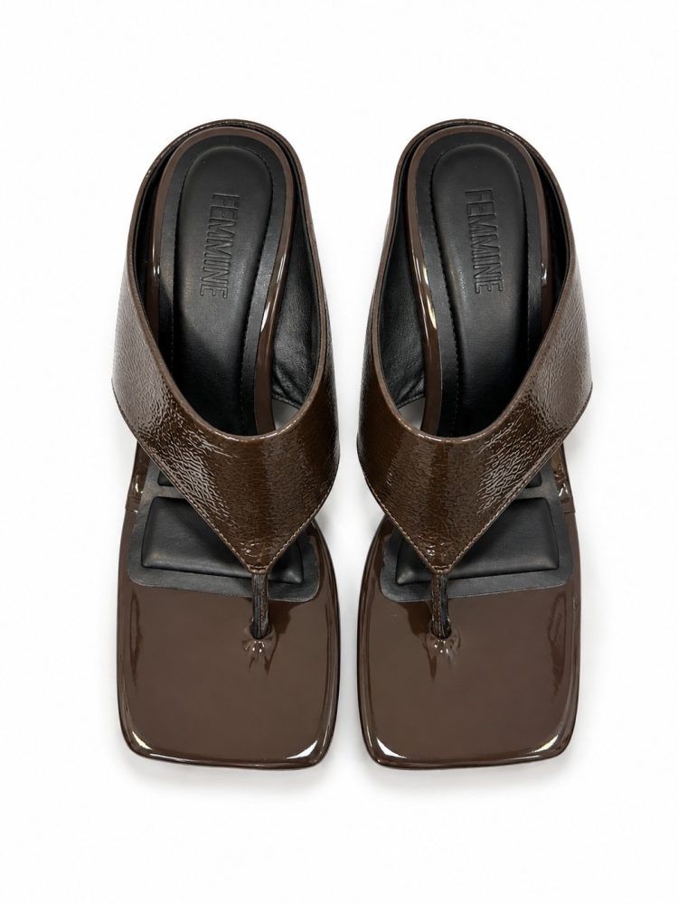 TAMANCO FLIP FLOP ANABELA JOANA MARROM TAMANCO FLIP FLOP ANABELA JOANA MARROM