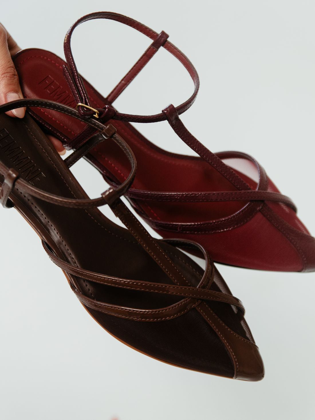 Sapatilha Slingback em Tela Rihanna Marsala Sapatilha Slingback em Tela Rihanna Marsala