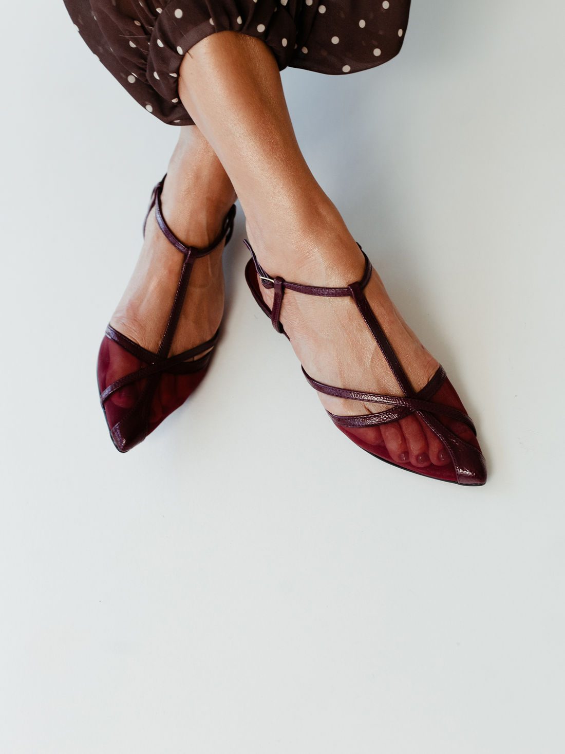 Sapatilha Slingback em Tela Rihanna Marsala Sapatilha Slingback em Tela Rihanna Marsala