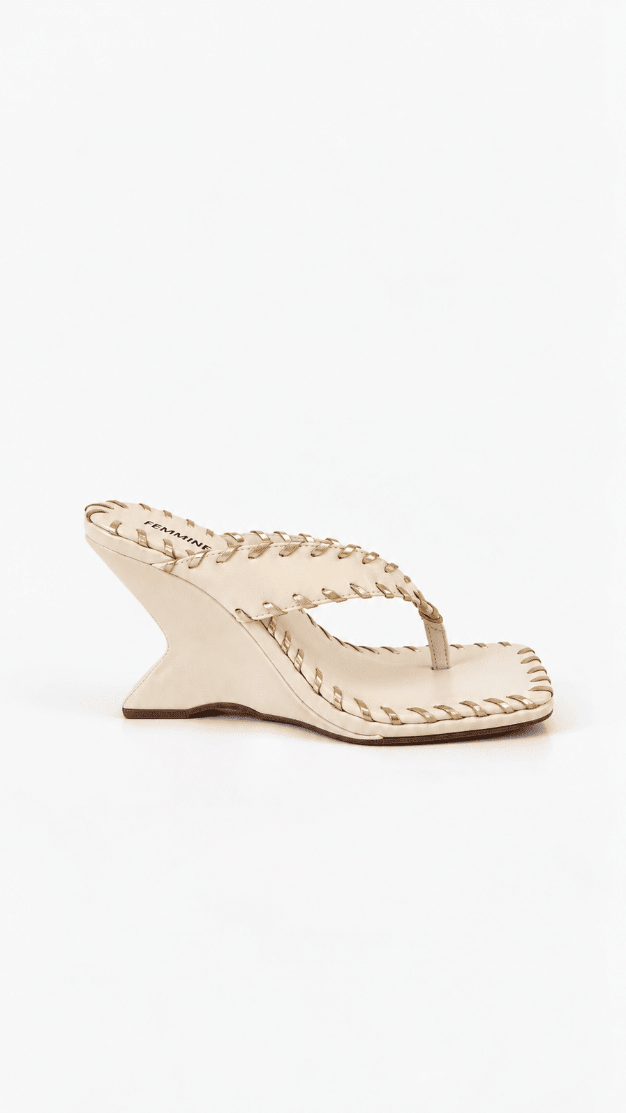 Tamanco Anabela Trançado Georgina Off White Tamanco Anabela Trançado Georgina Off White