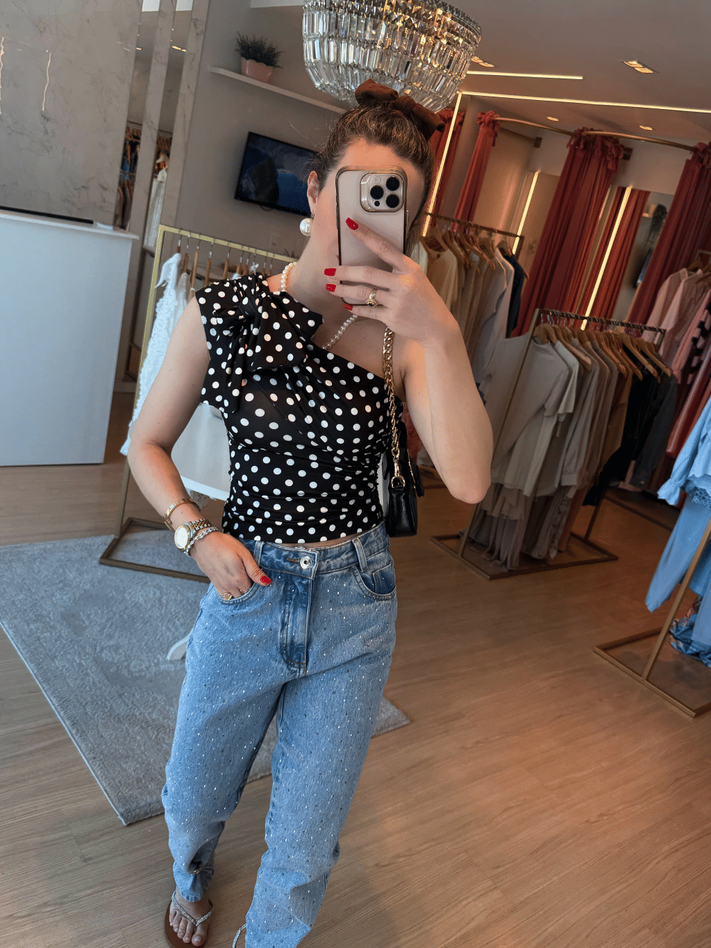 Blusa Poá Transpassada Blusa Poá Transpassada