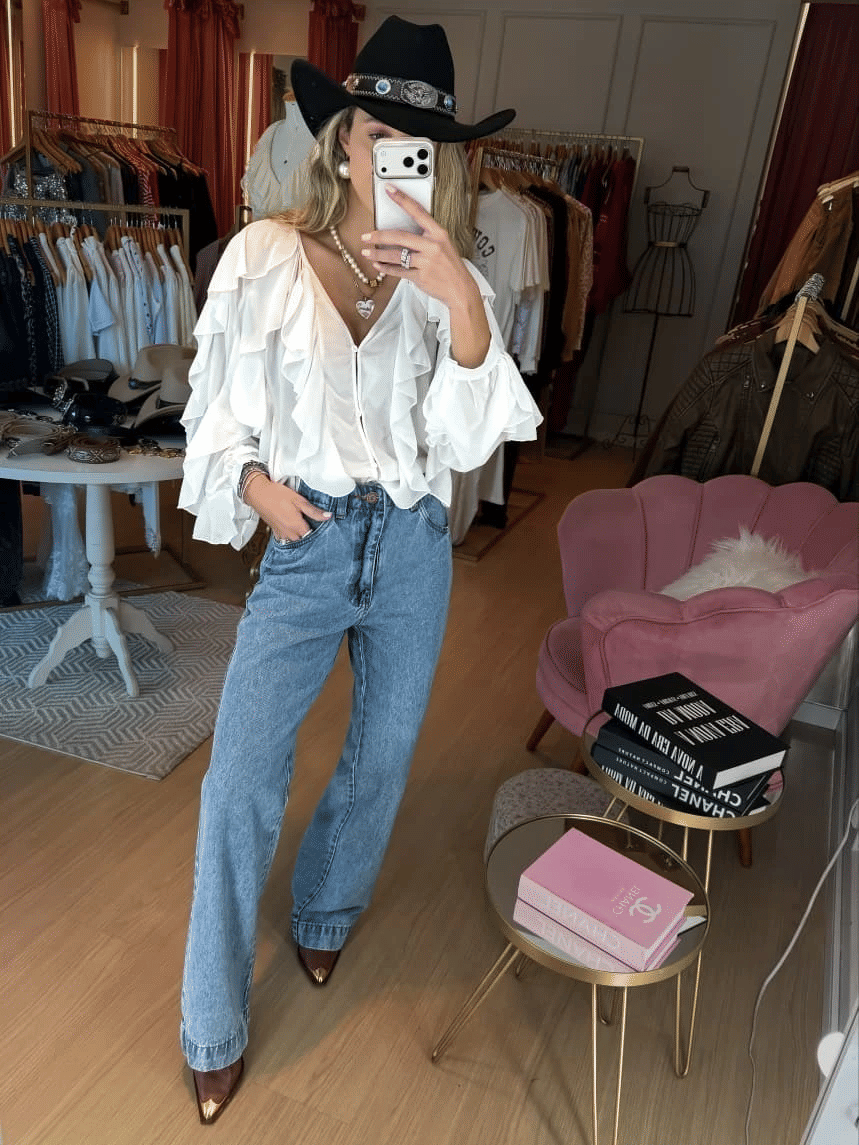 Calça Wide Leg Fabricia Calça Wide Leg Fabricia
