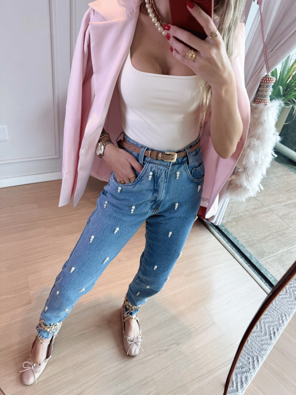 Calça Mon Pérolas Calça Mon Pérolas
