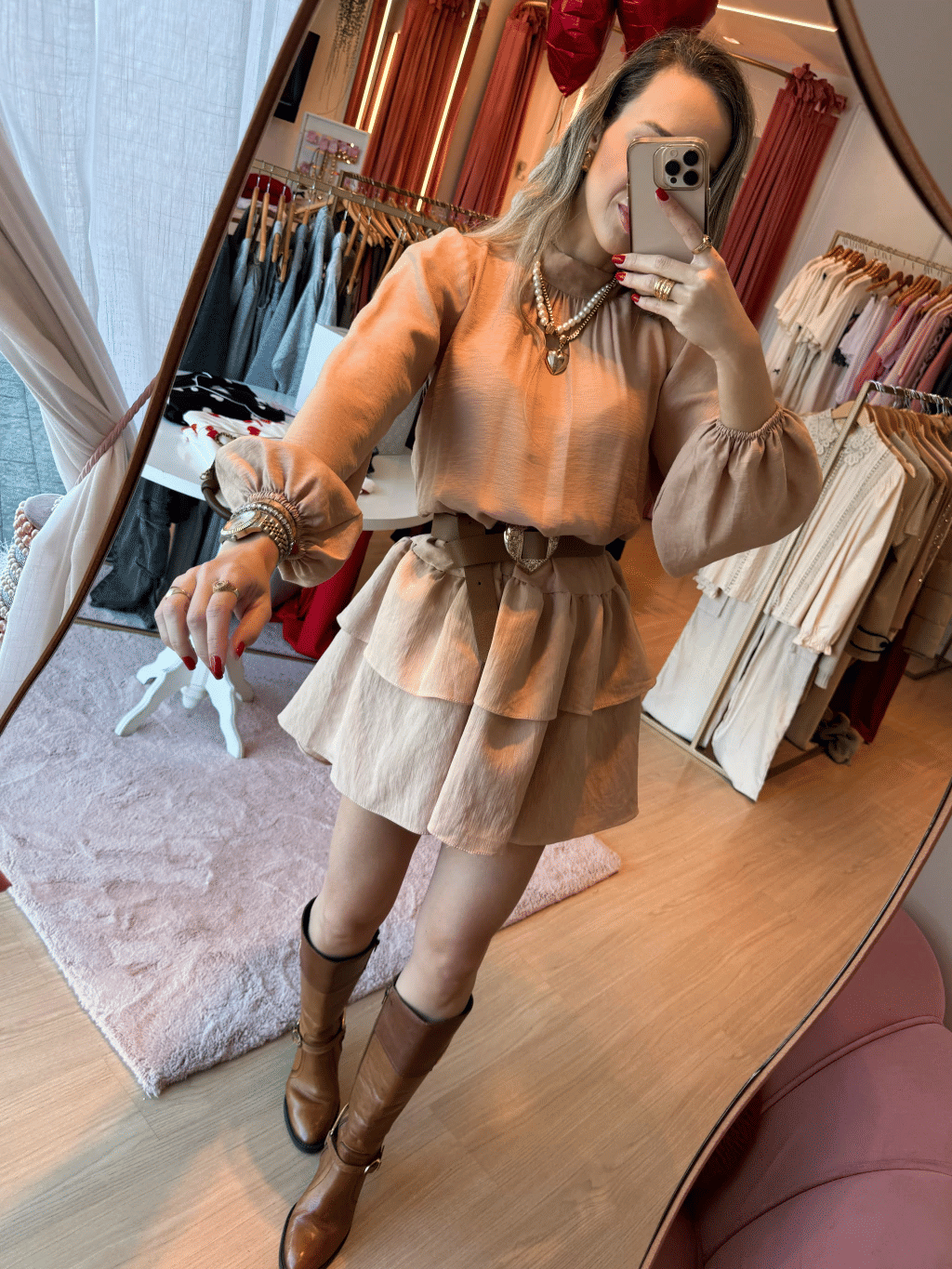 Vestido Com Cinto Encapado Vestido Com Cinto Encapado