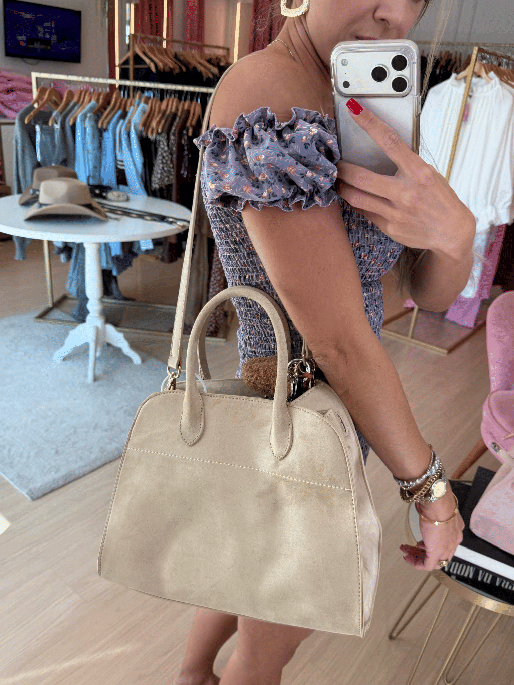 Bolsa Suede Natacha Bolsa Suede Natacha
