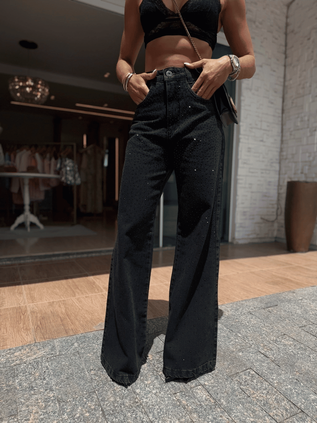 Calça Strass Calça Strass