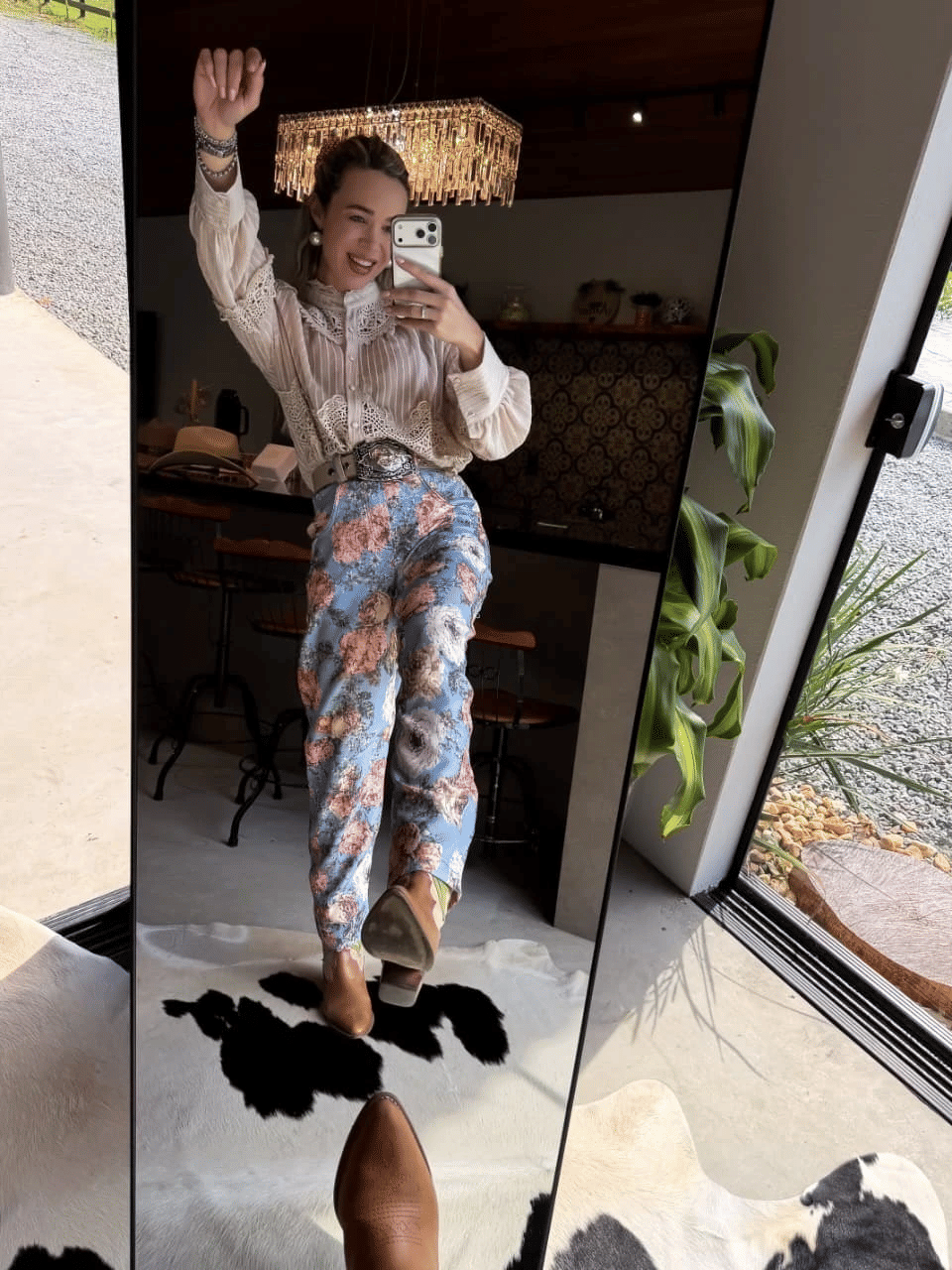 Calça Vintage Rose Calça Vintage Rose