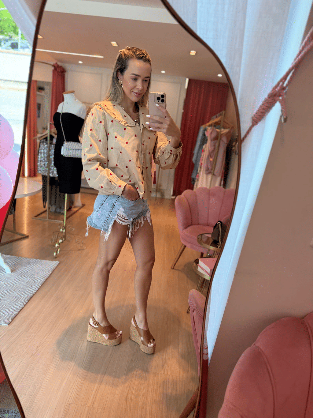 Blusa Mel Corações Blusa Mel Corações