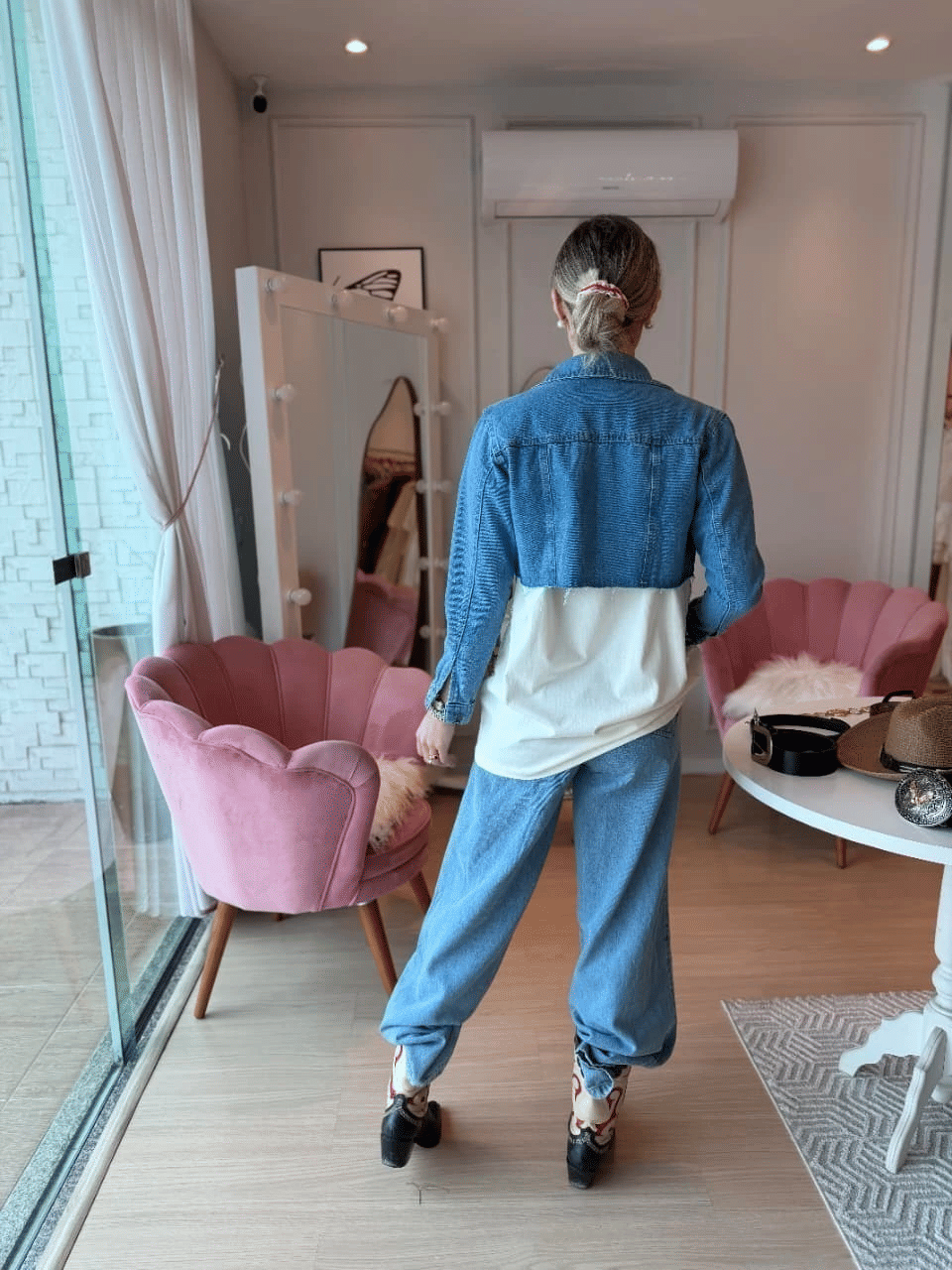Jaqueta Curta Cassi Jeans Jaqueta Curta Cassi Jeans