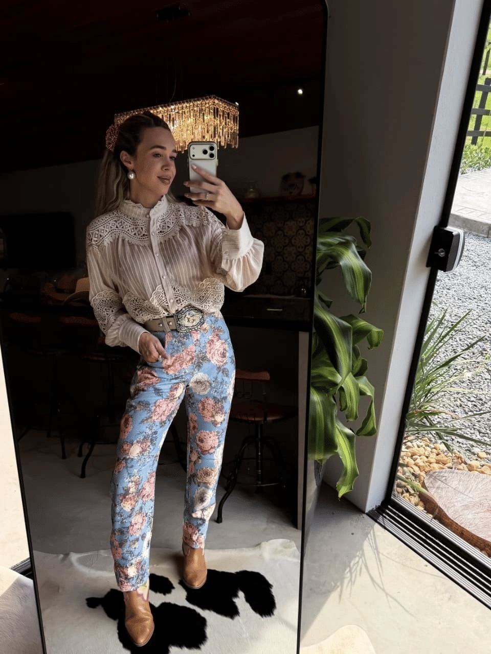 Calça Vintage Rose Calça Vintage Rose