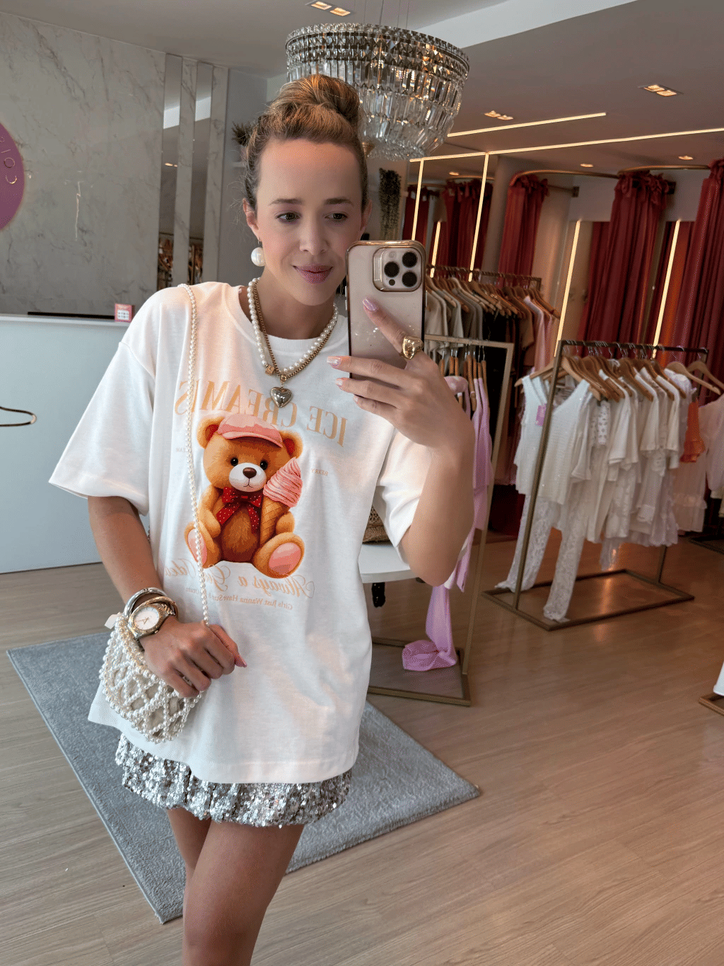 Camiseta Urso Ice Creamis Camiseta Urso Ice Creamis