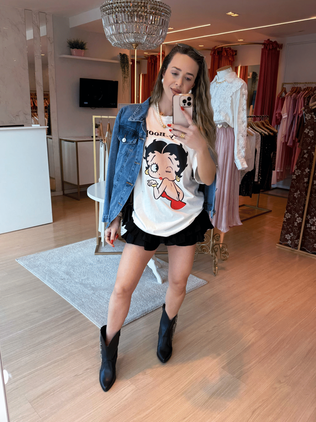 Camisetão Betty-Boop Camisetão Betty-Boop