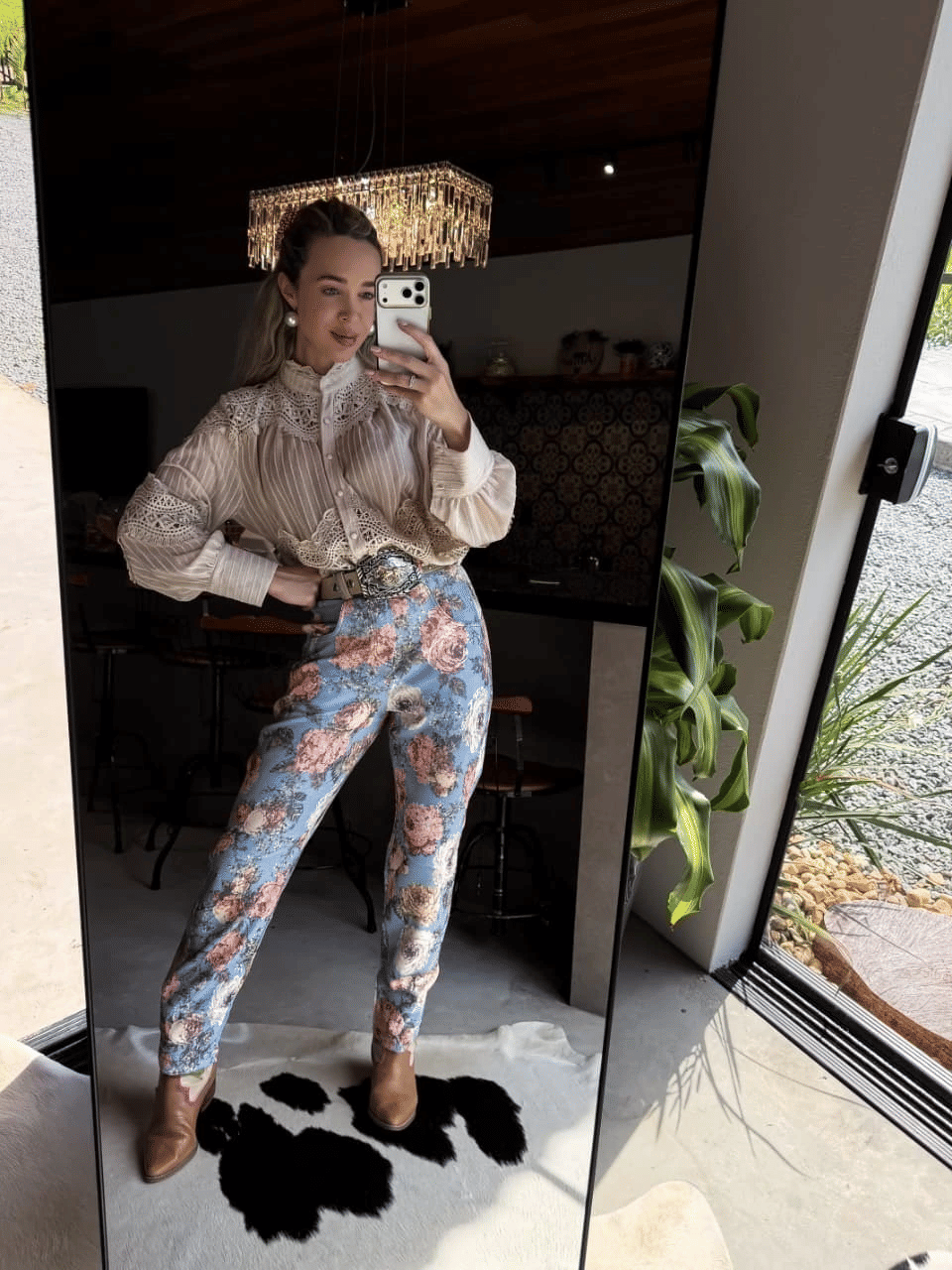 Calça Vintage Rose Calça Vintage Rose