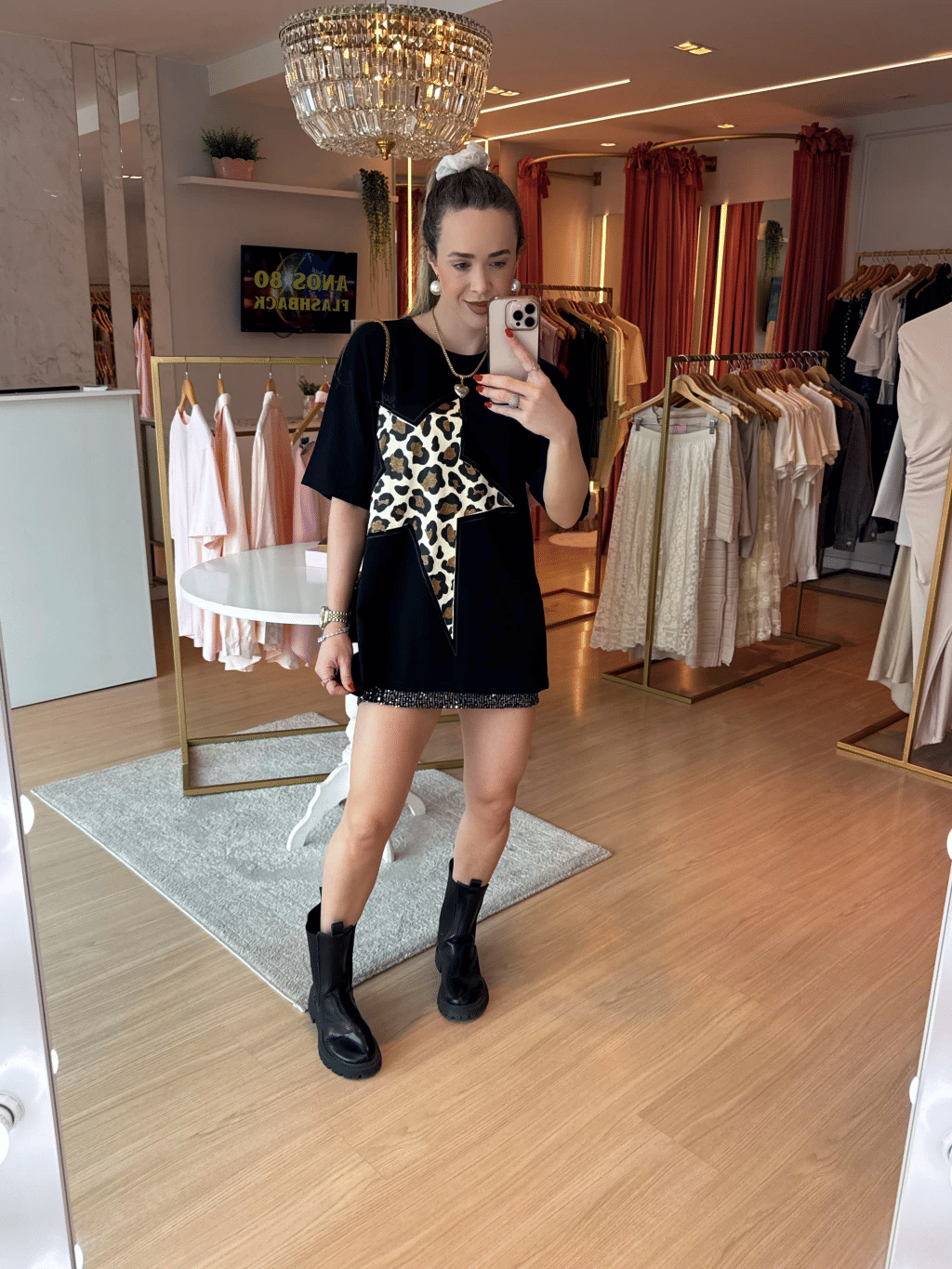 Camiseta Estrela Leopard Camiseta Estrela Leopard