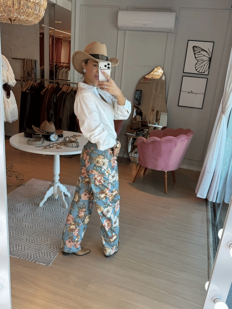 Calça Vintage Rose Calça Vintage Rose