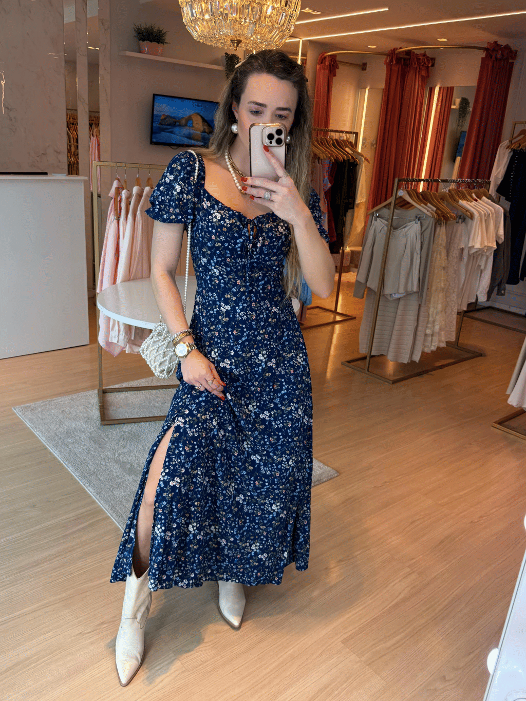 Vestido Eloide Flores Vestido Eloide Flores