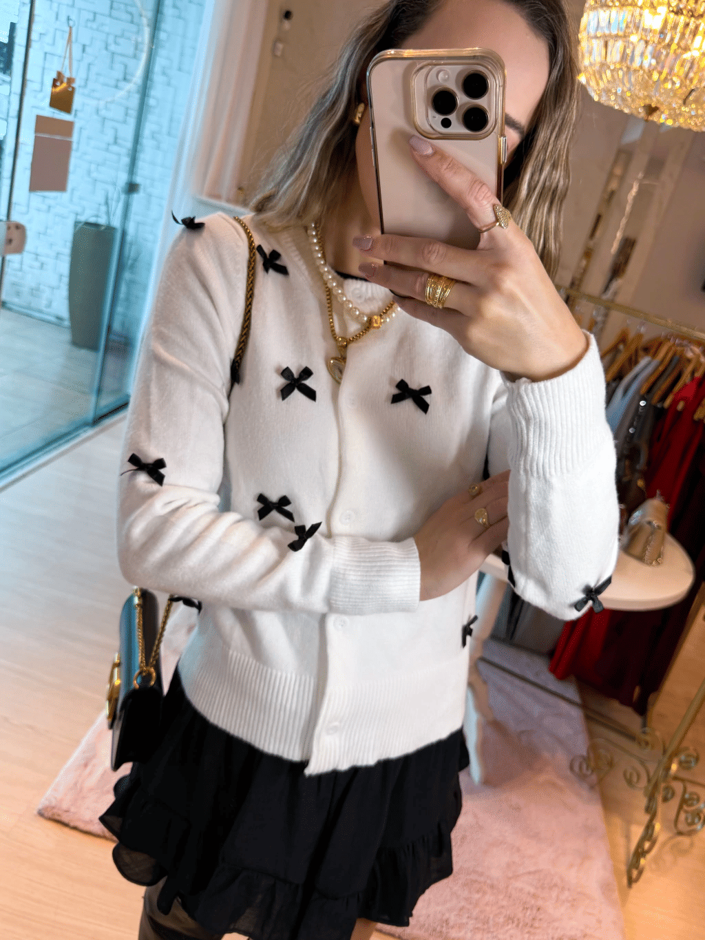 Cardigan Lacinhos Cardigan Lacinhos