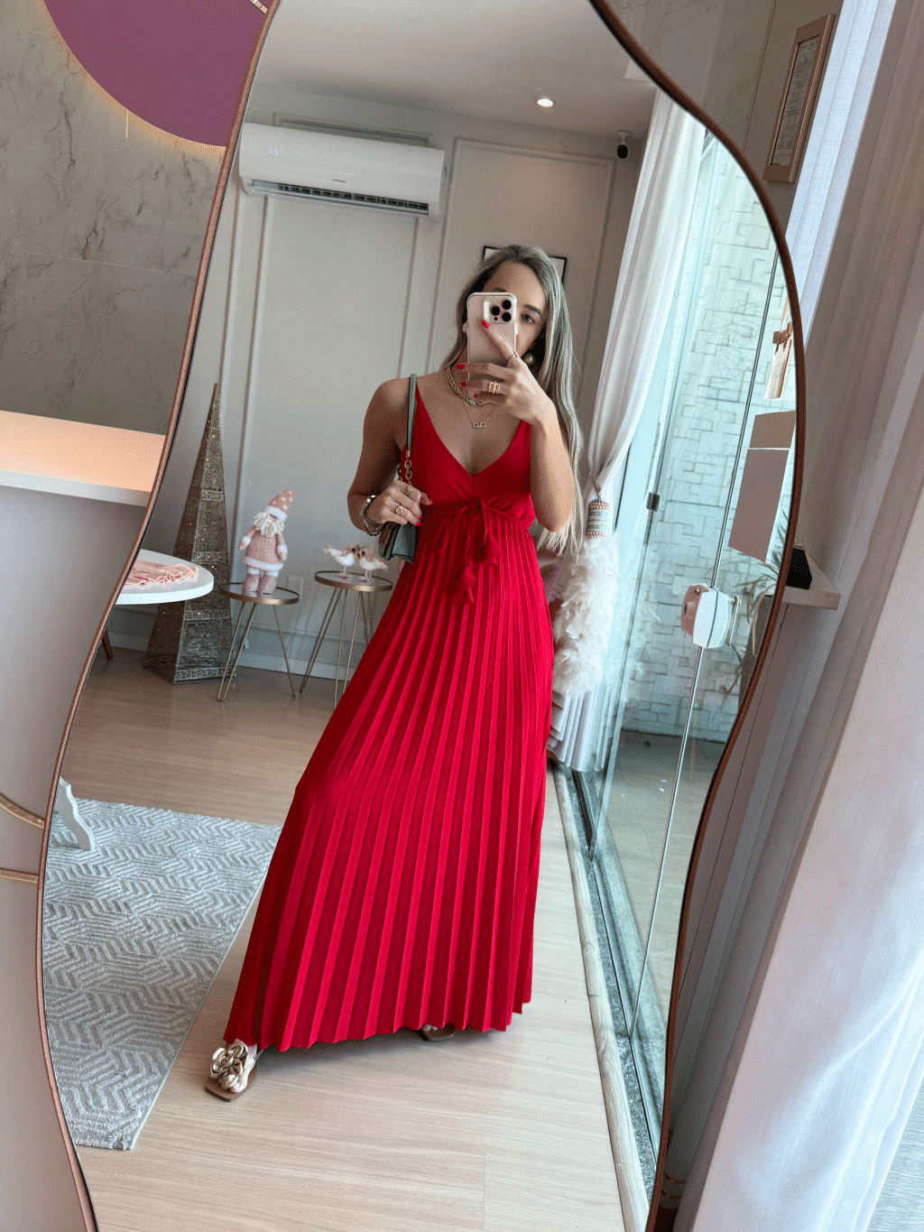 Vestido Plissado Romana Vestido Plissado Romana