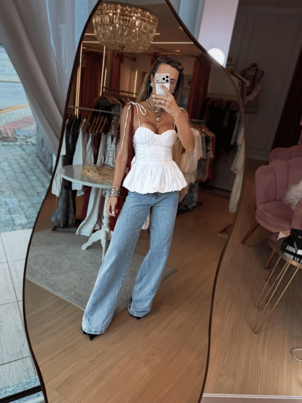Blusa Ele Tricoline Blusa Ele Tricoline